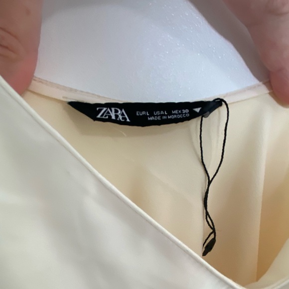 Zara Satin Slip Dress, Size L - Picture 4 of 5